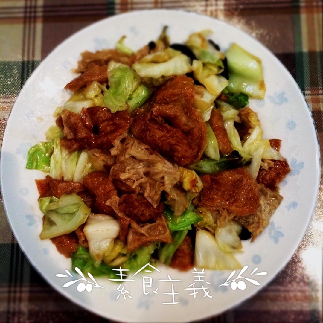 面筋烧白菜