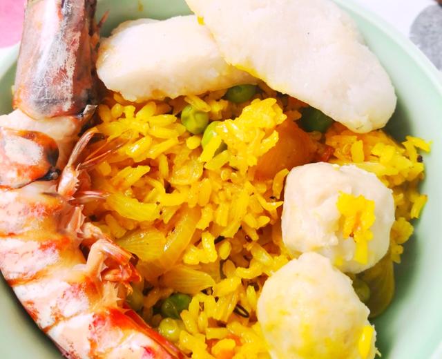 Bruno西班牙海鲜饭-家中剩余海鲜大杂烩的做法