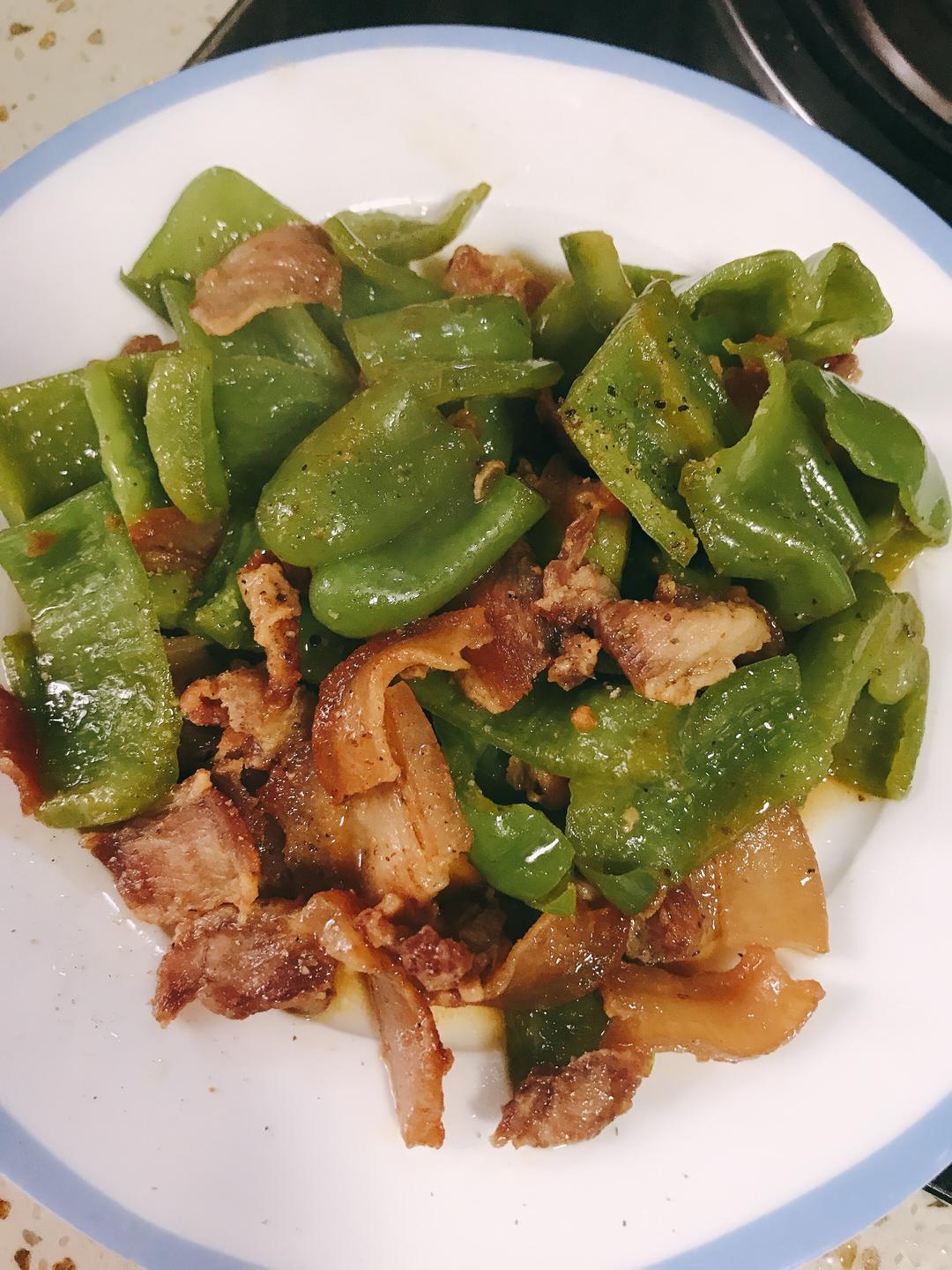 肉片炒青椒