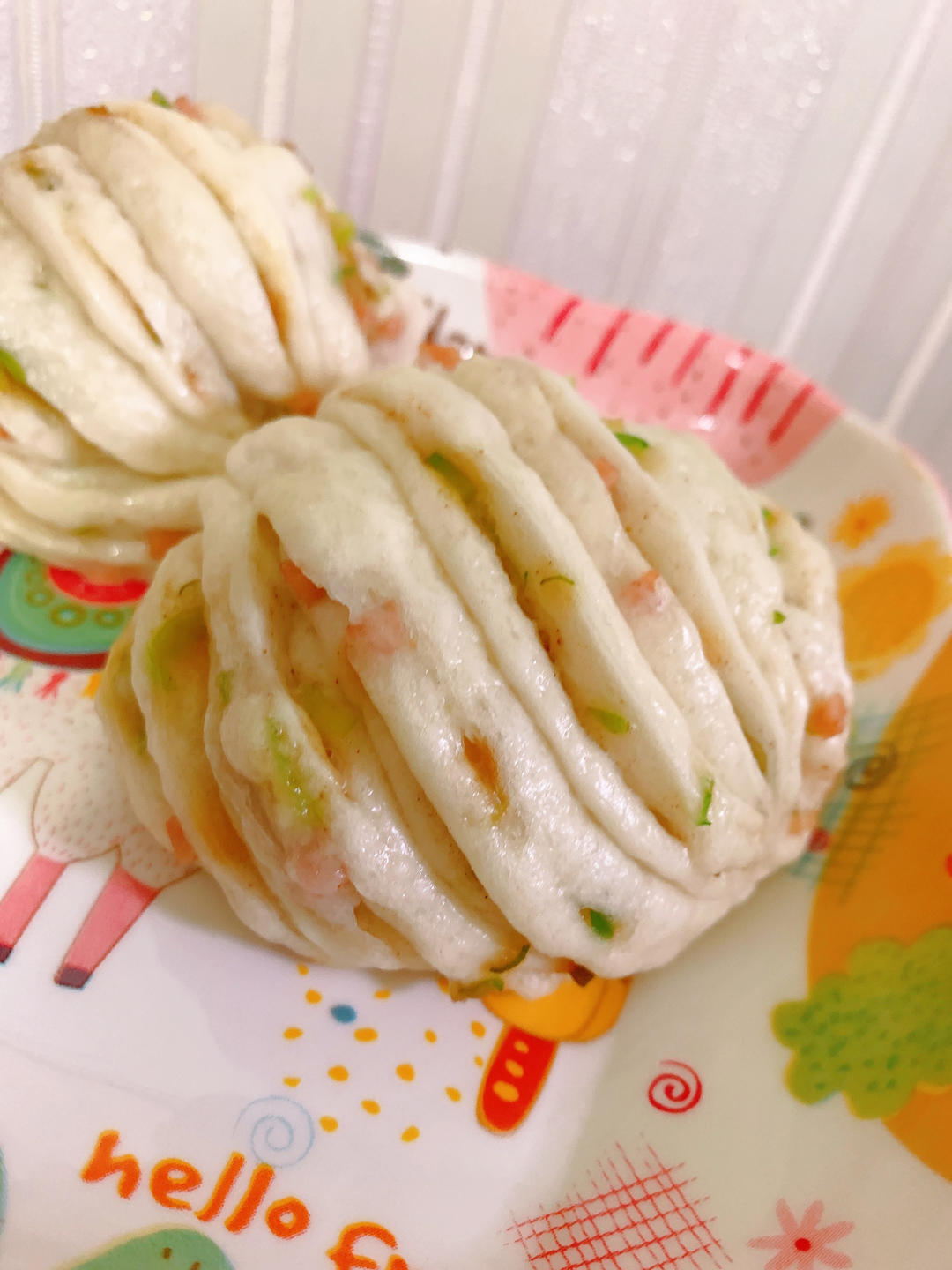 葱油花卷，一根筷子卷出漂亮的造型