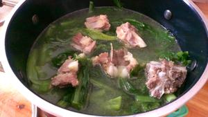 清熱降火生津潤燥的【春菜排骨湯】（超簡單）的做法 步骤4