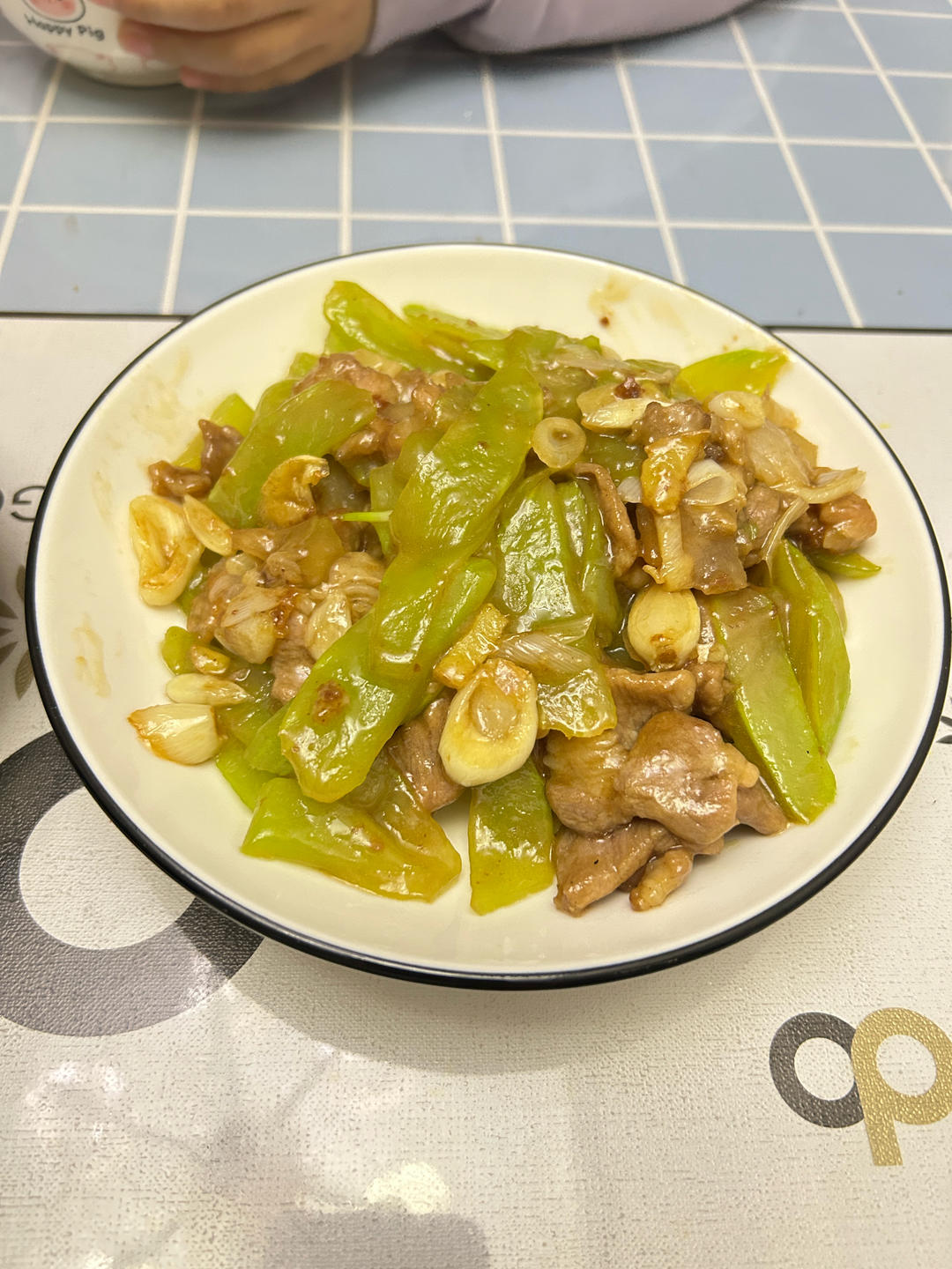 青笋木耳肉片