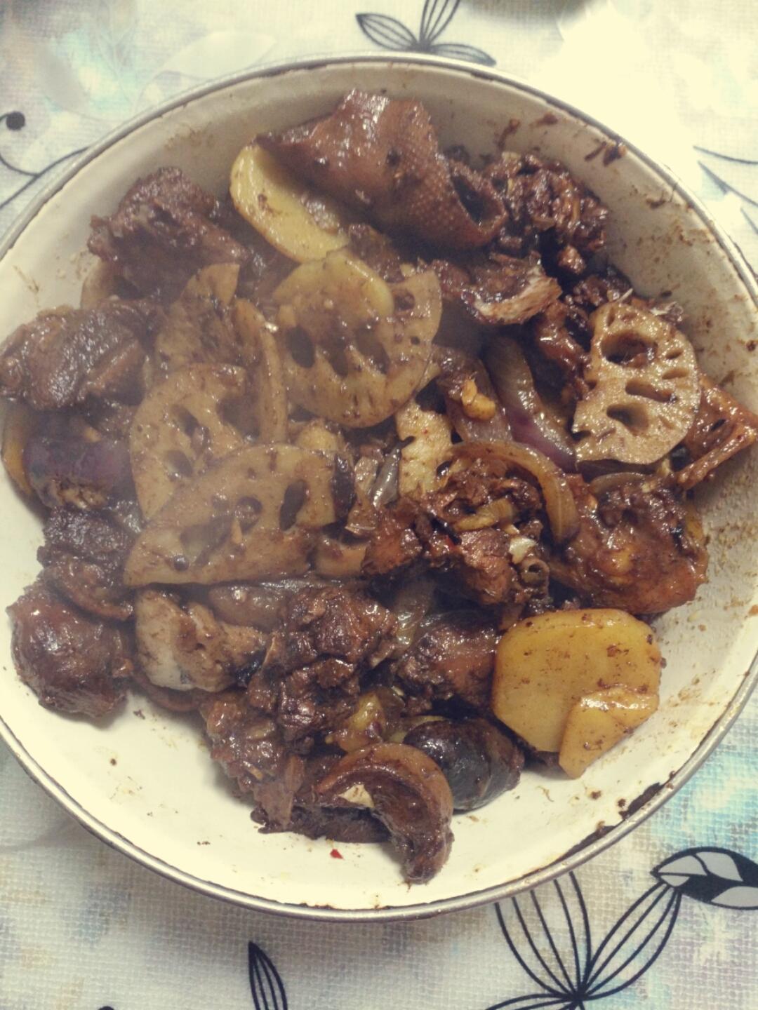 干锅啤酒鸭