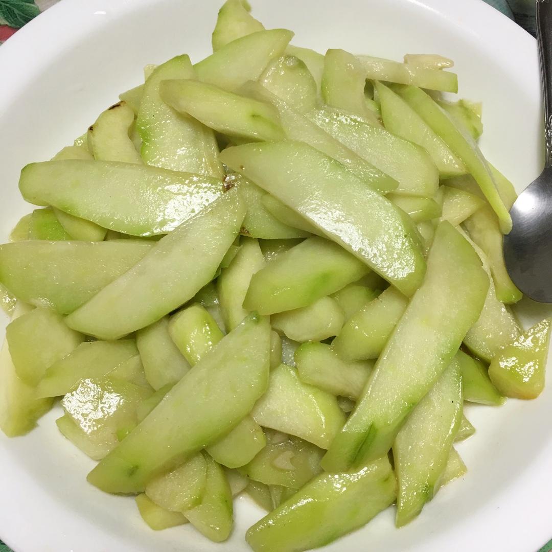 佛手瓜炒肉片