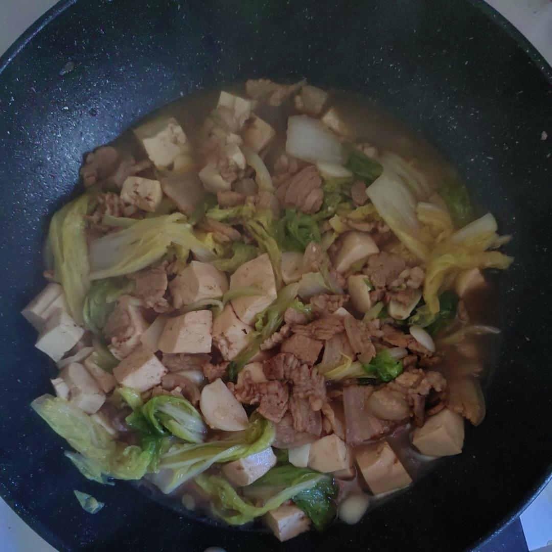 冬季最爱的家常菜！大白菜炖大豆腐或干豆腐