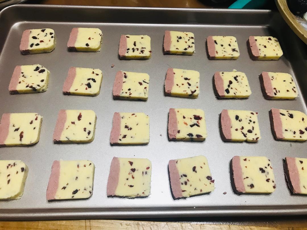 （视频）蔓越莓 撞色饼干