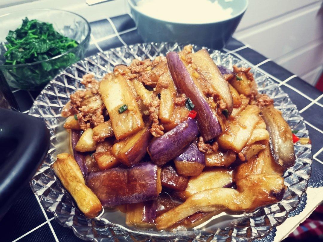 红烧肉沫茄子