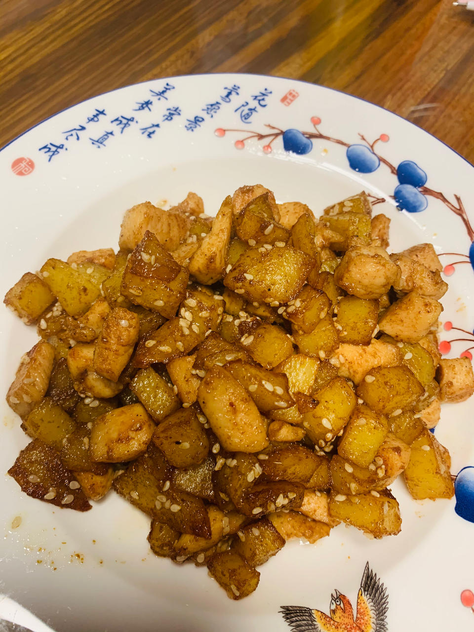 🔥比烧烤好吃的孜然鸡胸肉土豆丁‼️好吃