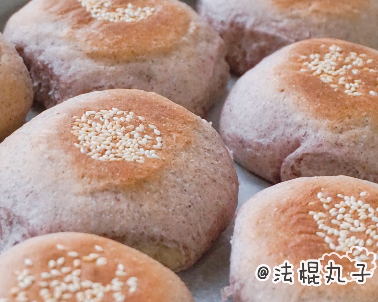 软萌香~日式黑米芋泥小面包的做法