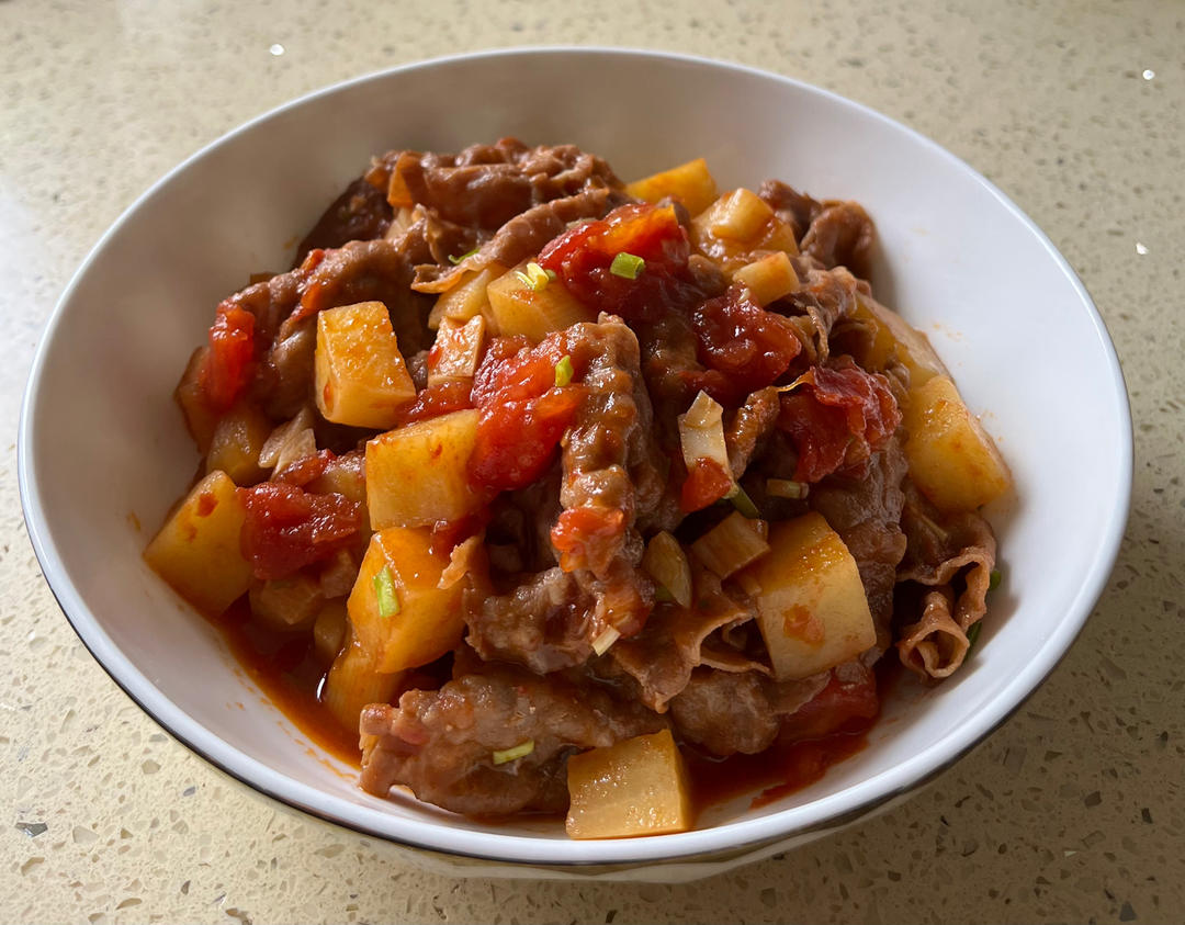 超开胃的番茄土豆肥牛汤‼️下米饭无敌了