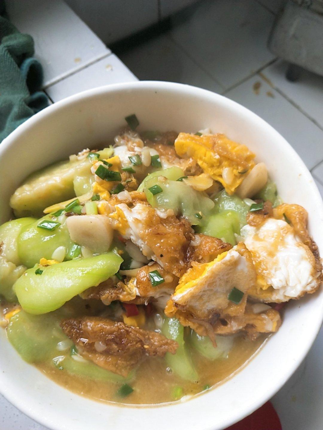 丝瓜炒蛋