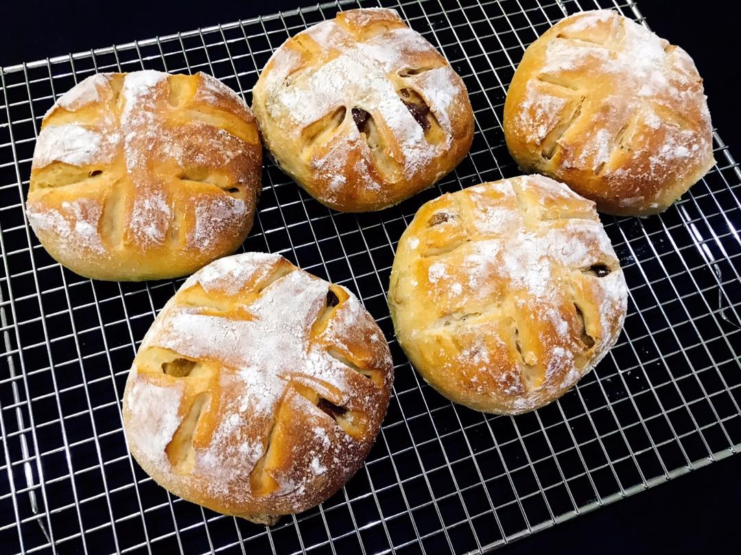 红酒桂圆全麦软欧