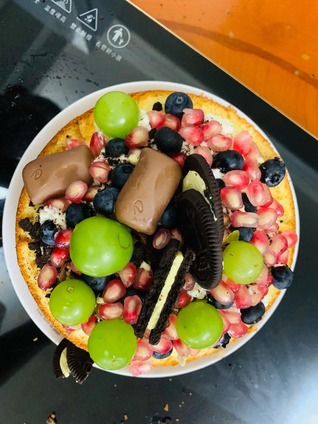 ins森系复古红宝石特浓巧克力奶油裸蛋糕