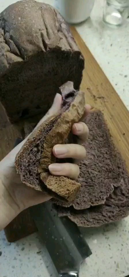 面包机做松软黑米面包