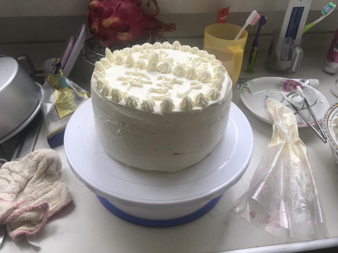 蒸蛋糕，一次成功🍰