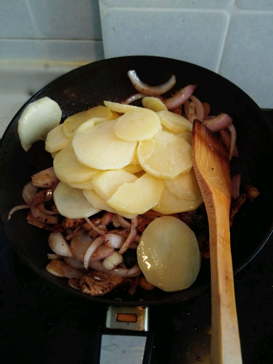 豆瓣焦香土豆片的做法 步骤10