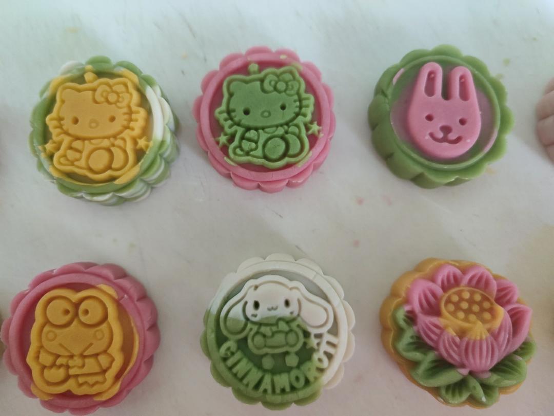 🥮高颜值｜冰皮月饼—6重口味，3天依然软糯Q弹｜快手简单美味｜无需烤箱