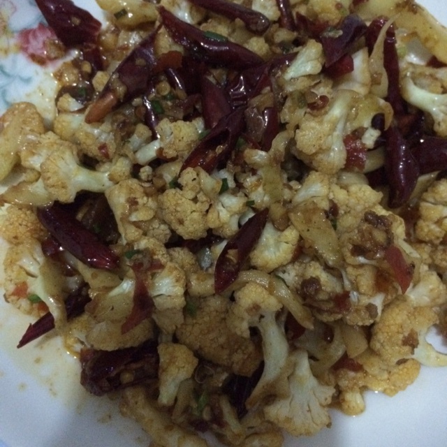 很“浪费”米饭的家常菜之一-------干锅菜花