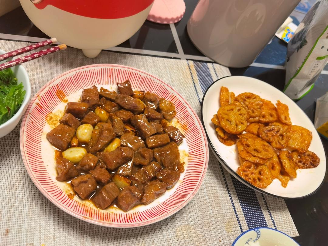 黑蒜子牛肉粒