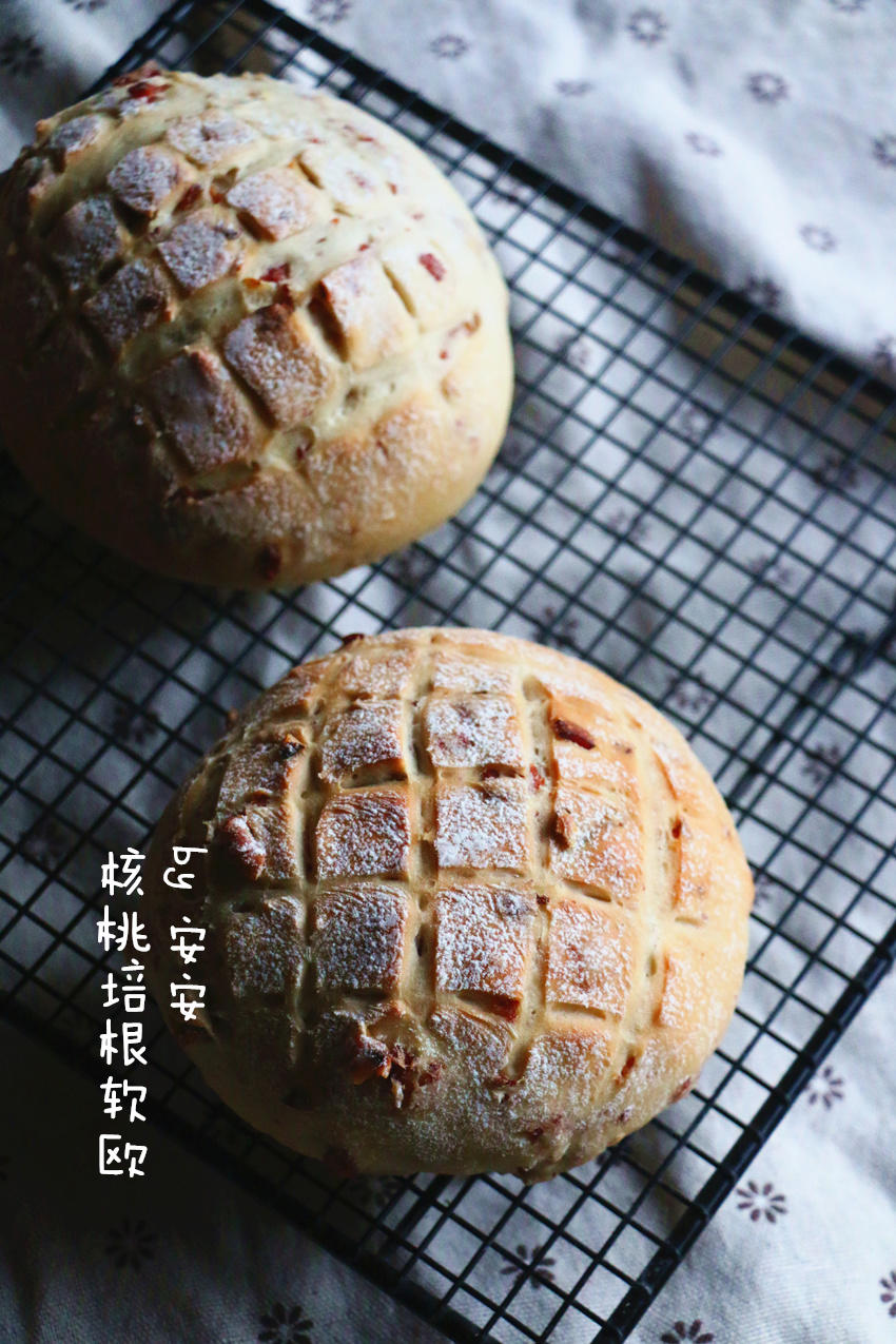 核桃培根软欧的做法