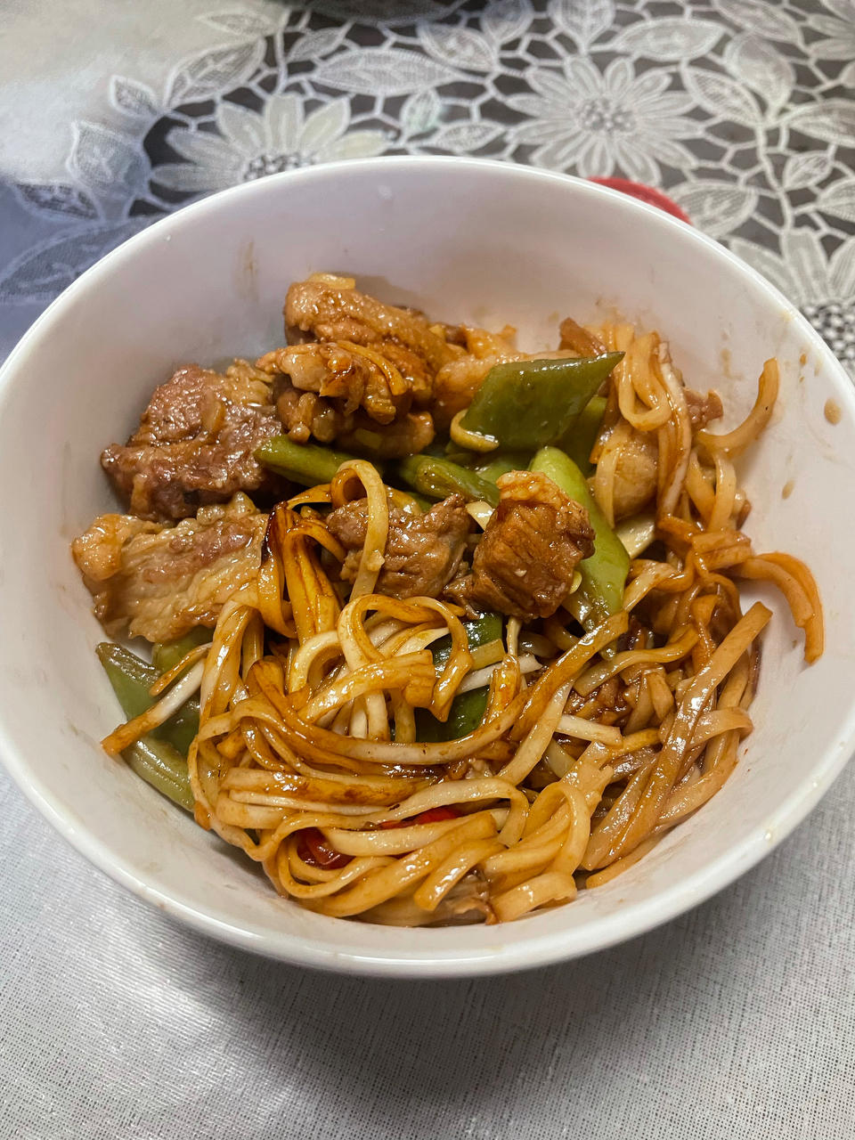 地道老北京扁豆焖面 豆角焖面 太好吃小心吃撑哦