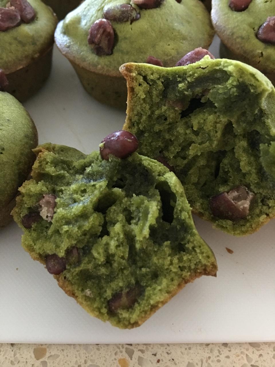 抹茶红豆玛芬