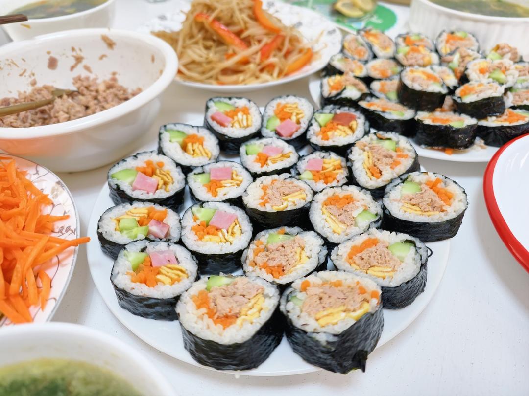 韩国朋友亲授的紫菜包饭김밥