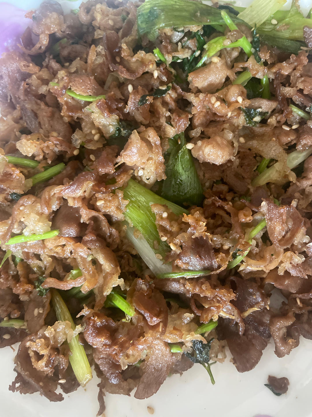 葱爆孜然羊肉