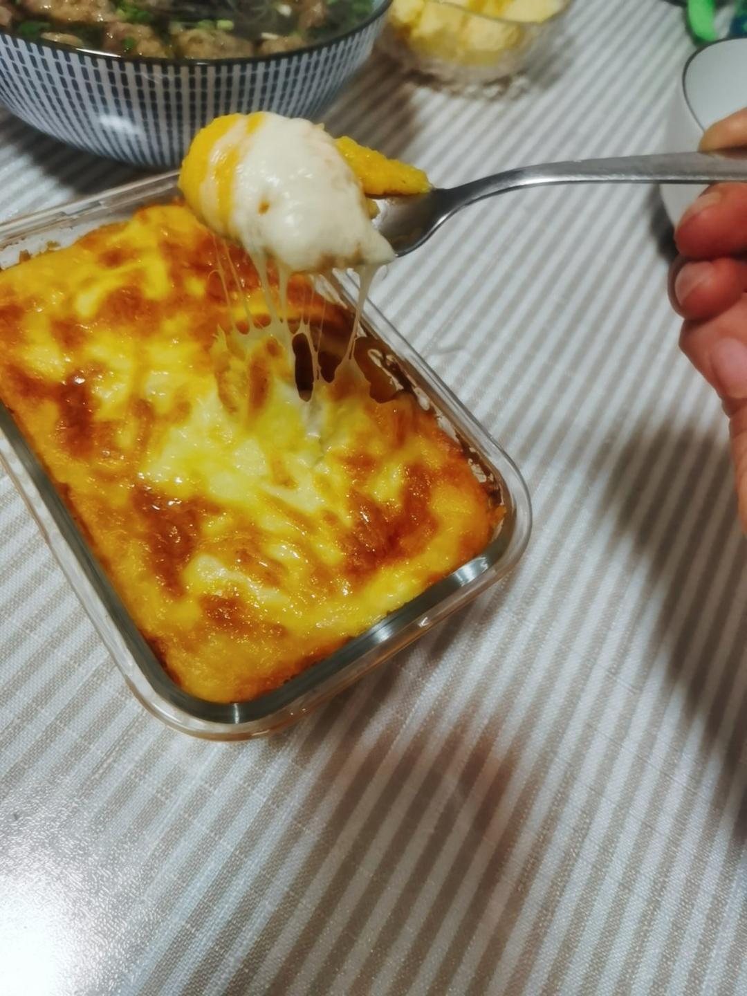 健康无油芝士焗红薯