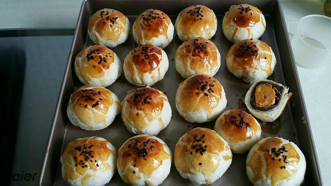 独角兽蛋黄酥 卡通蛋黄酥不用揉出手套膜也层层酥 皮超厚款