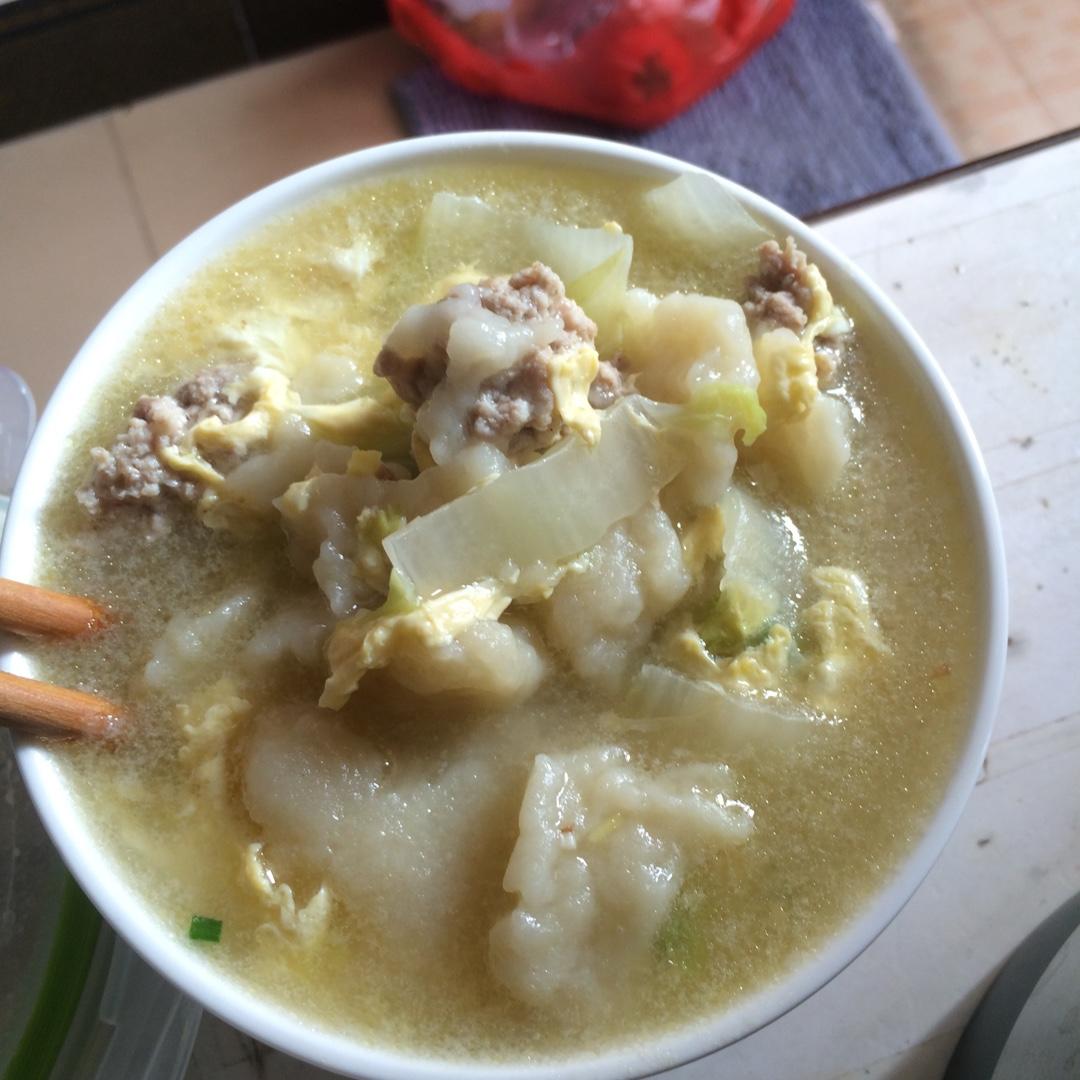 甘棠_hq15做的蔬菜鸡蛋面疙瘩