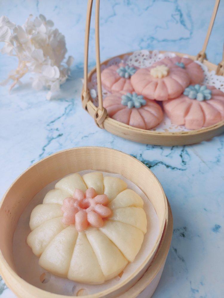 可爱到舍不得吃的小雏菊馒头