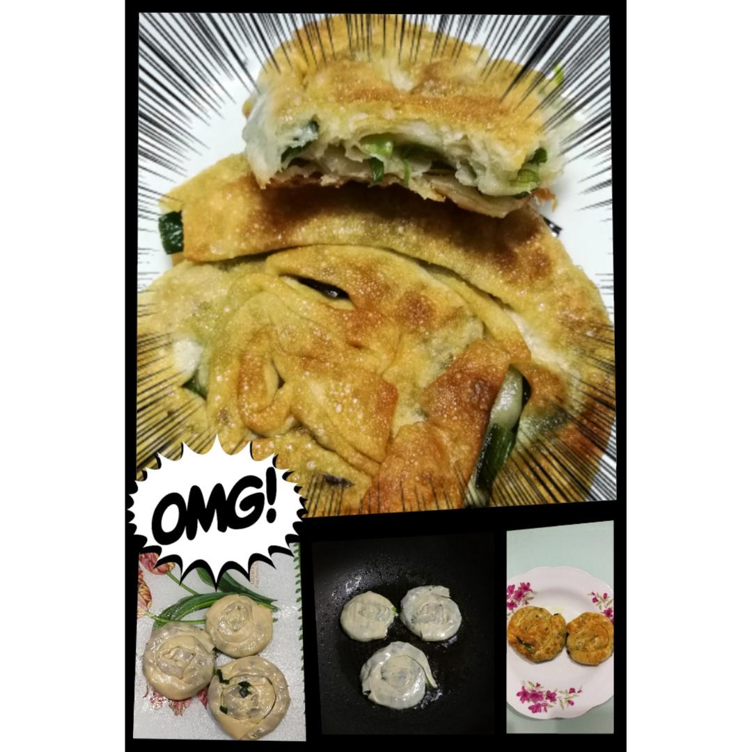 饺子皮葱油饼