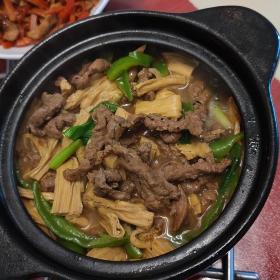 强强联手的腐竹焖牛肉