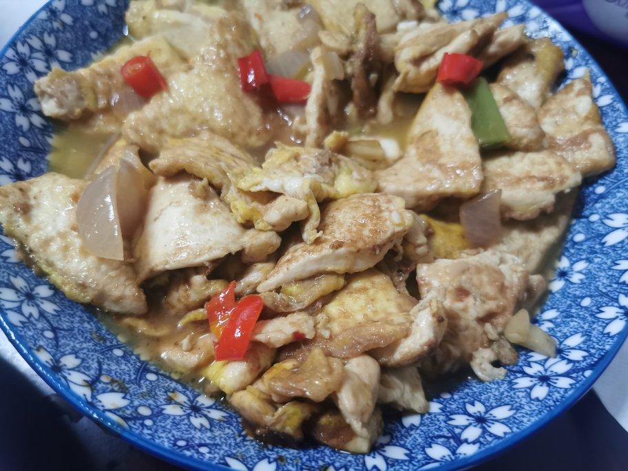 焖煎豆腐