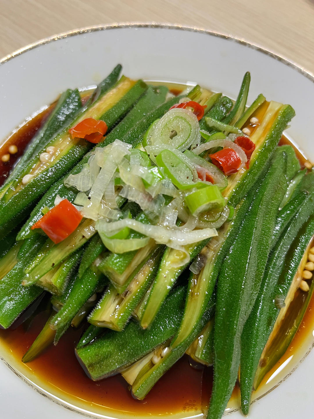葱油秋葵