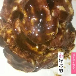 炭烧猪颈肉。的做法 步骤7