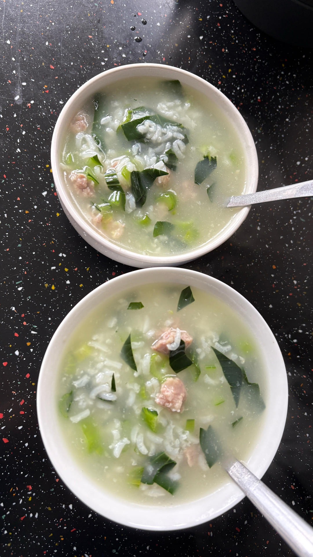 小美版—青菜肉末粥