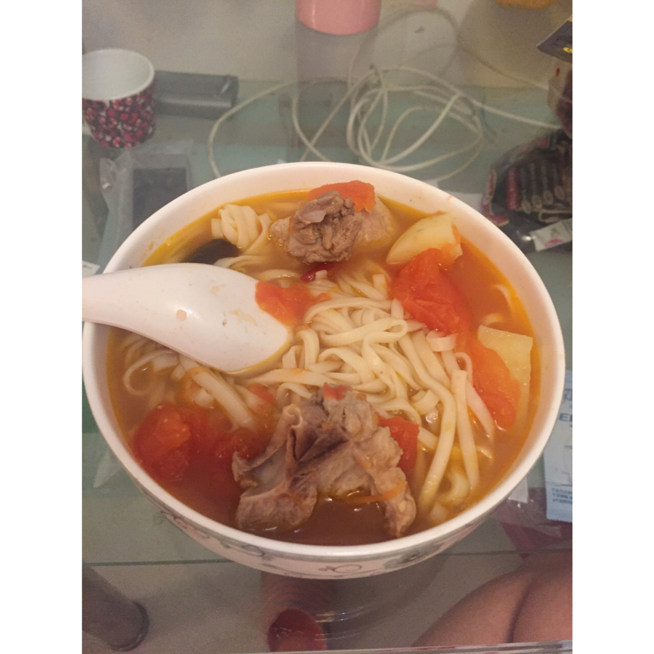 番茄土豆玉米排骨汤