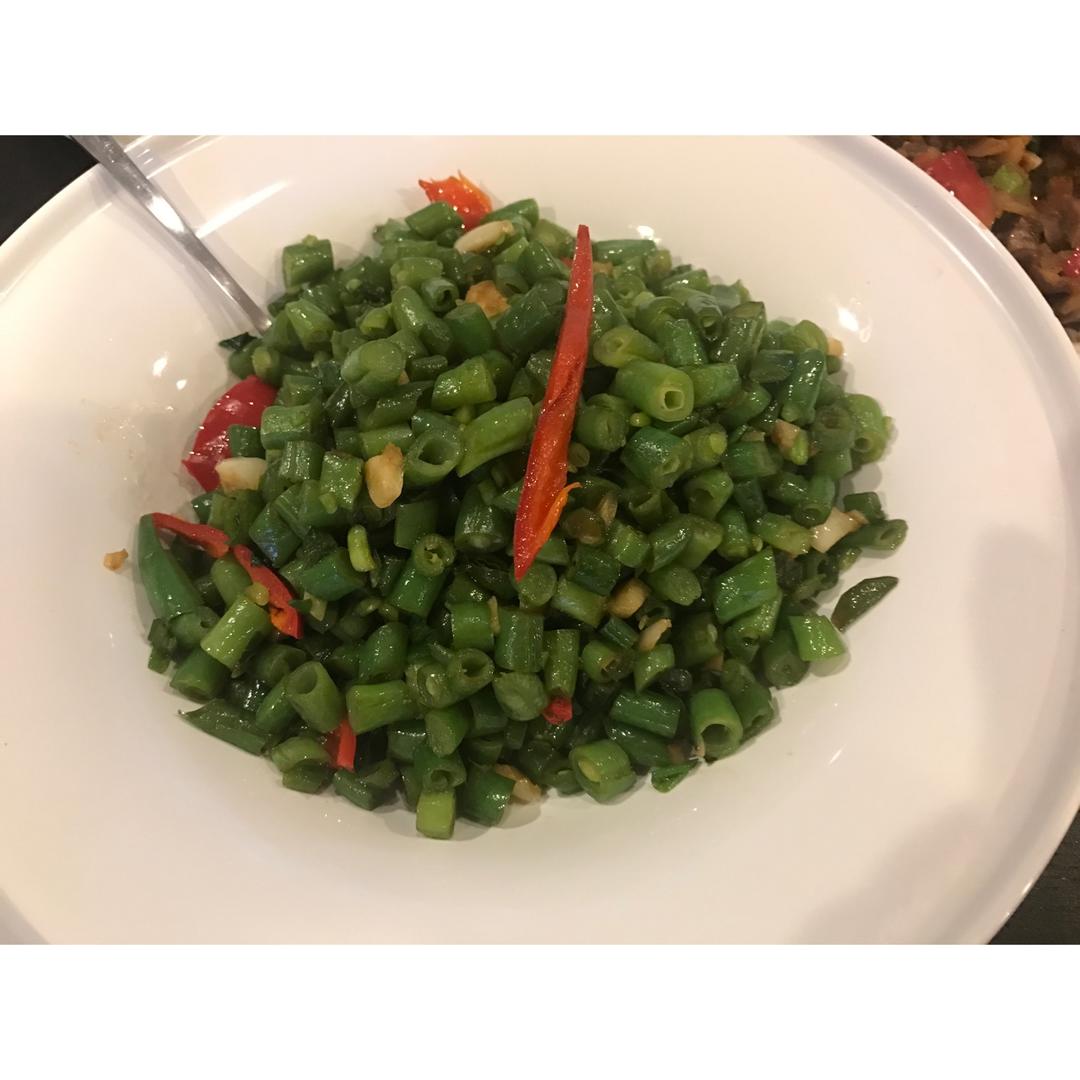 肉沫豆角下饭菜