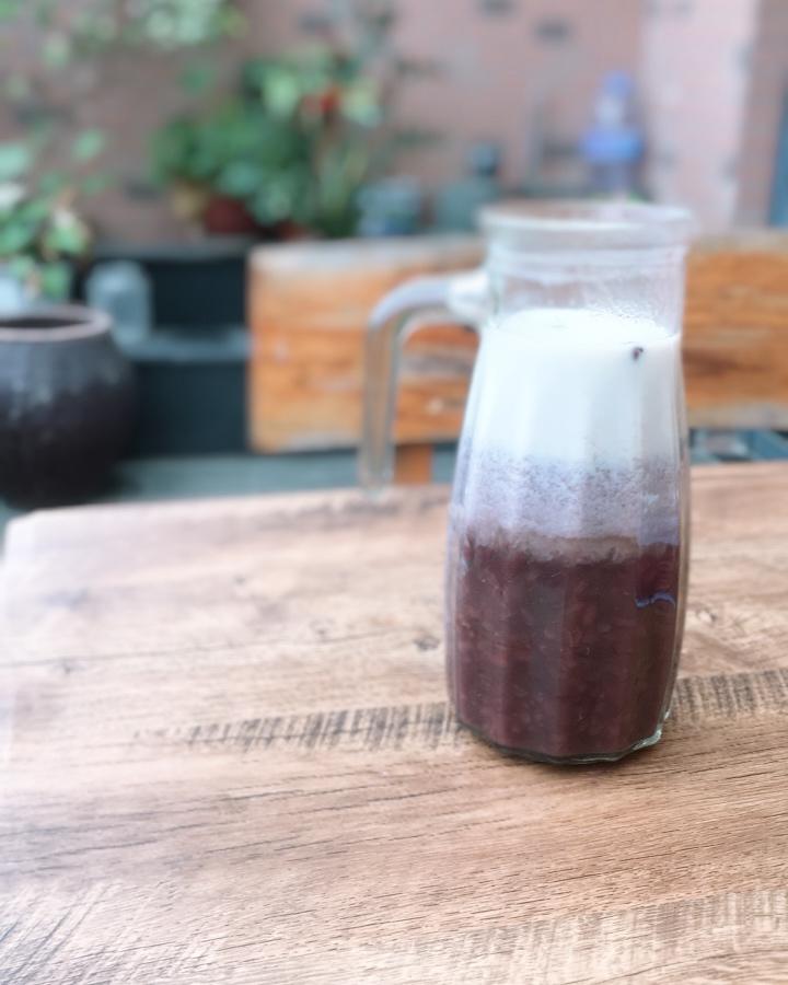 鲜奶红豆冰