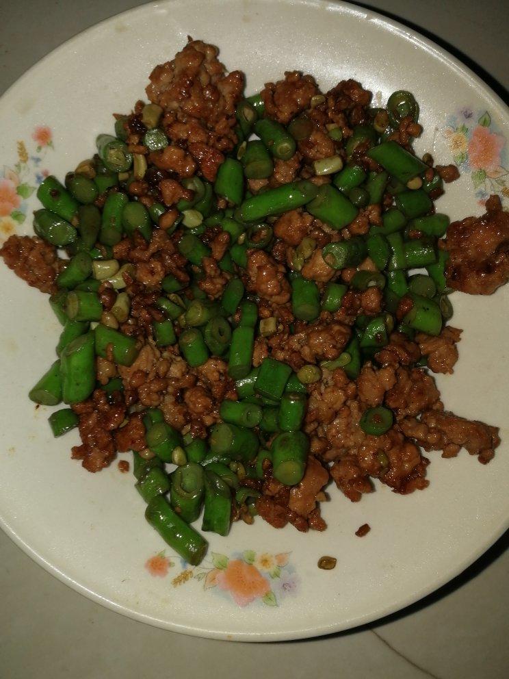 肉沫豆角下饭菜