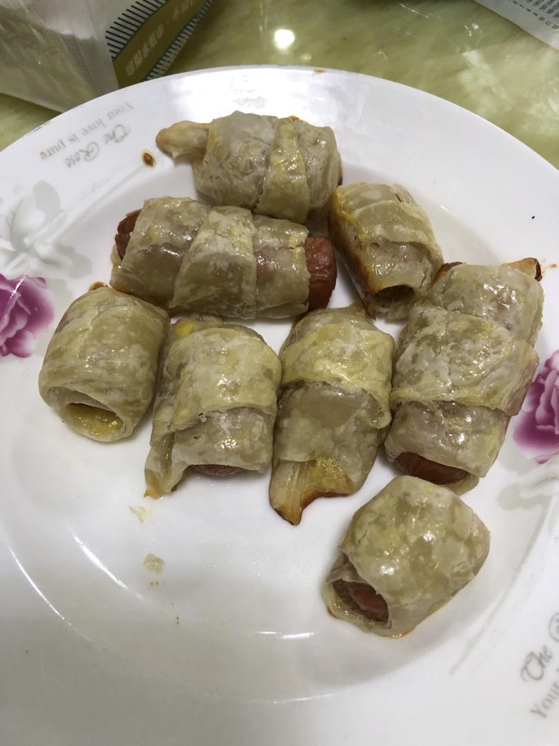 超级快手香肠牛角包(手抓饼版)