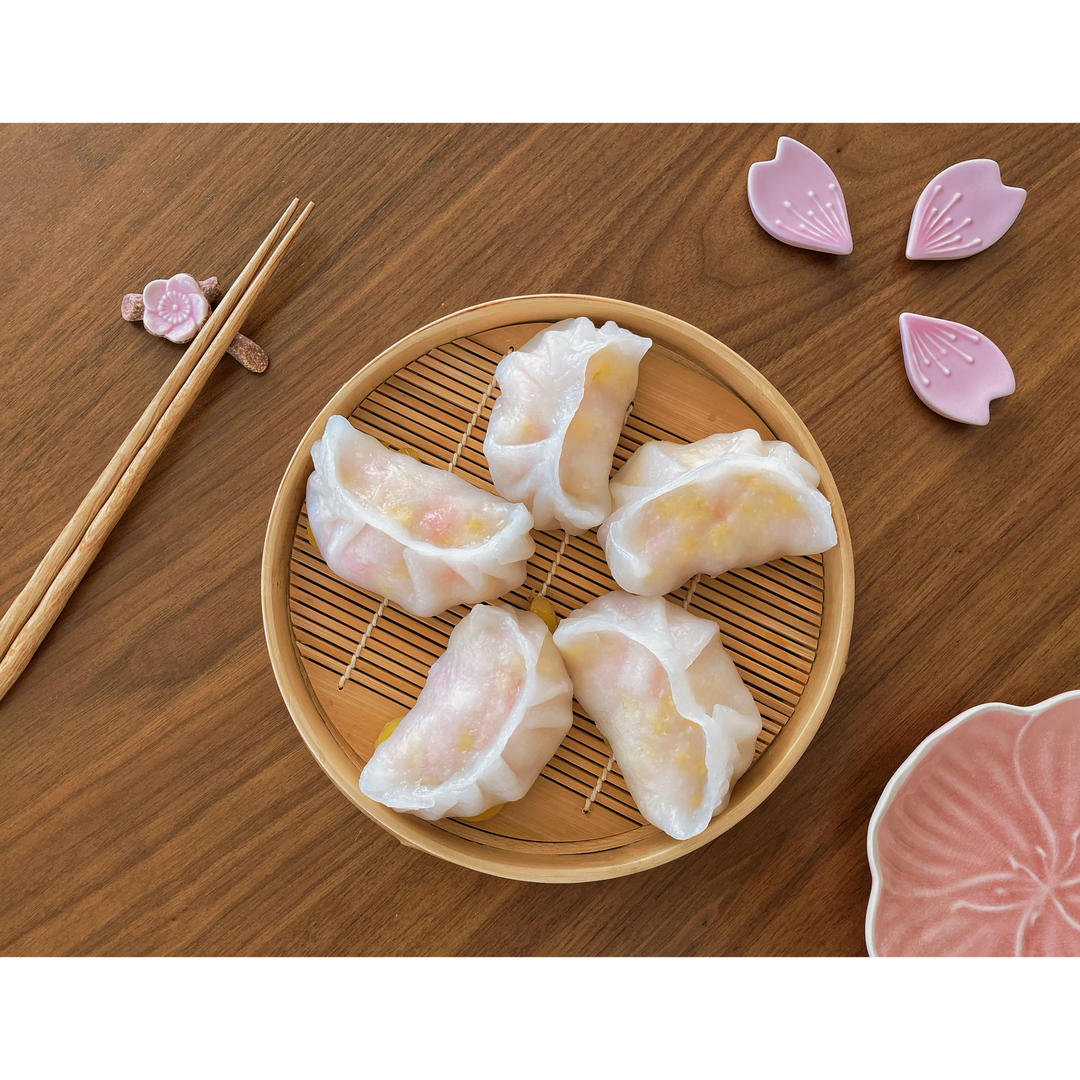 💥玉米虾仁水晶饺子