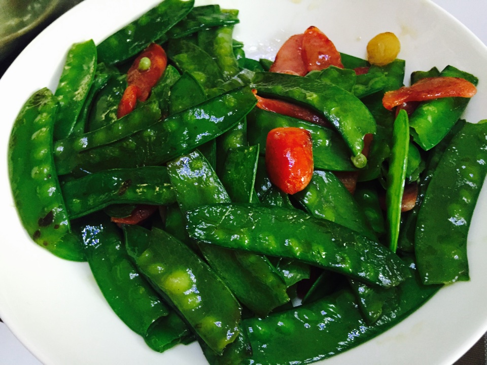 荷兰豆炒腊肠