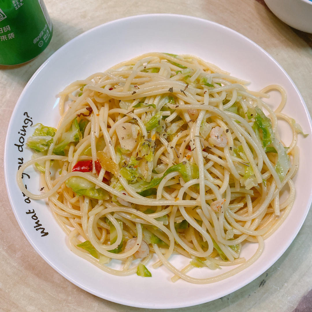 蒜味意大利面