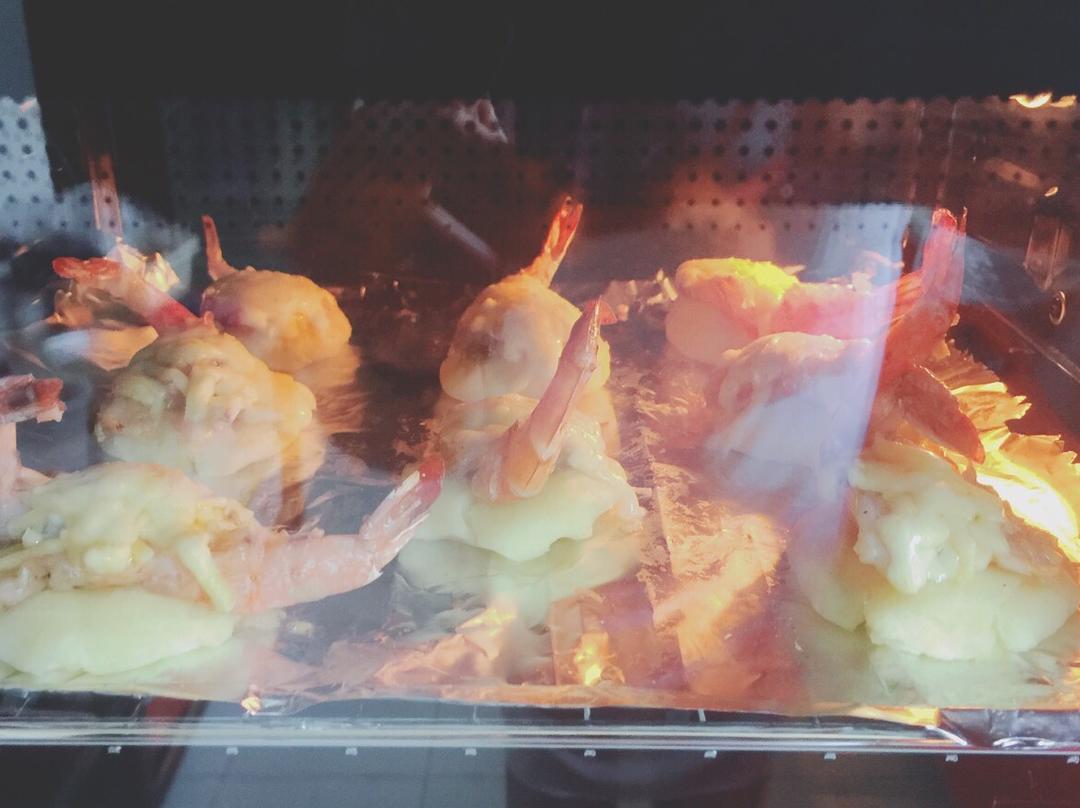 土豆芝士虾球（烤箱版）