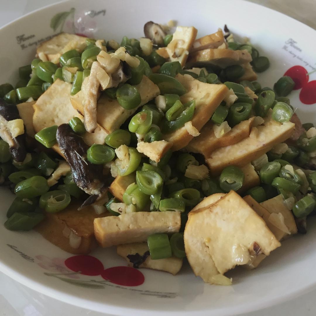 肉末豆干炒四季豆