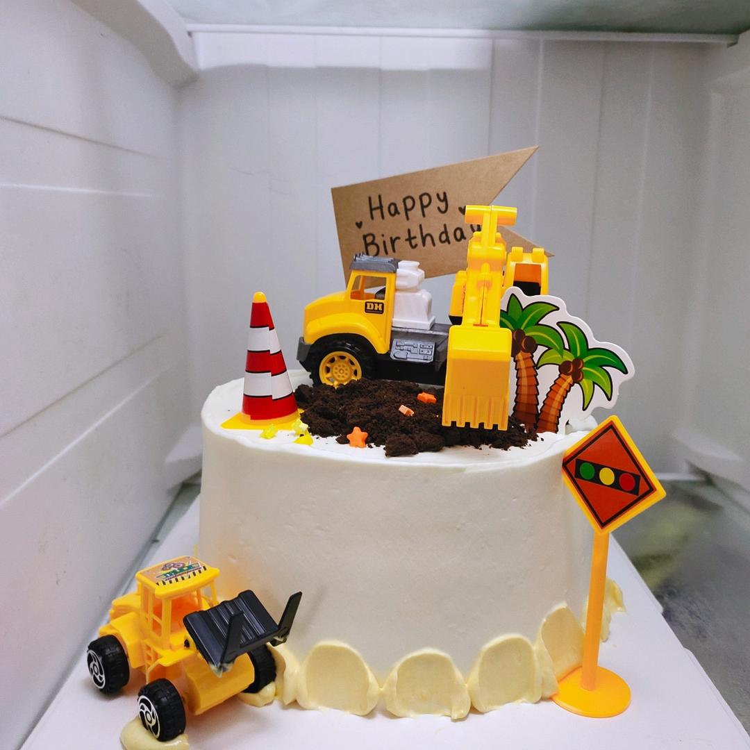 工程车生日蛋糕