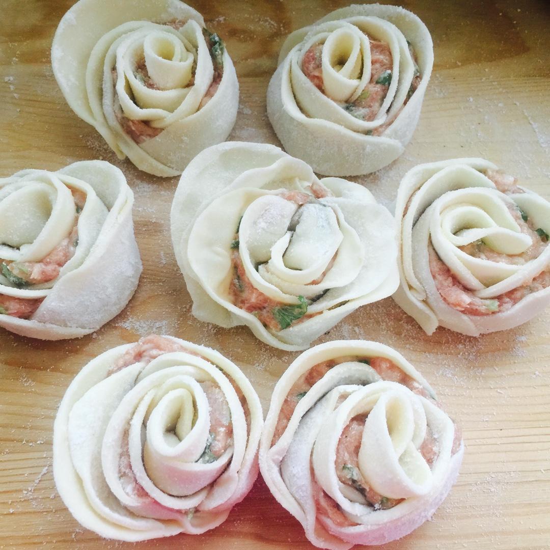 双子座21vd做的玫瑰花饺子